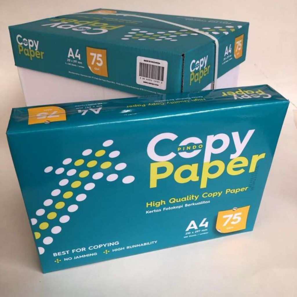 

Kertas Copy Paper 1 Rim | Kertas Foto Copy | Kertas Print Bagus | HVS 75 Gram | 500 Lembar