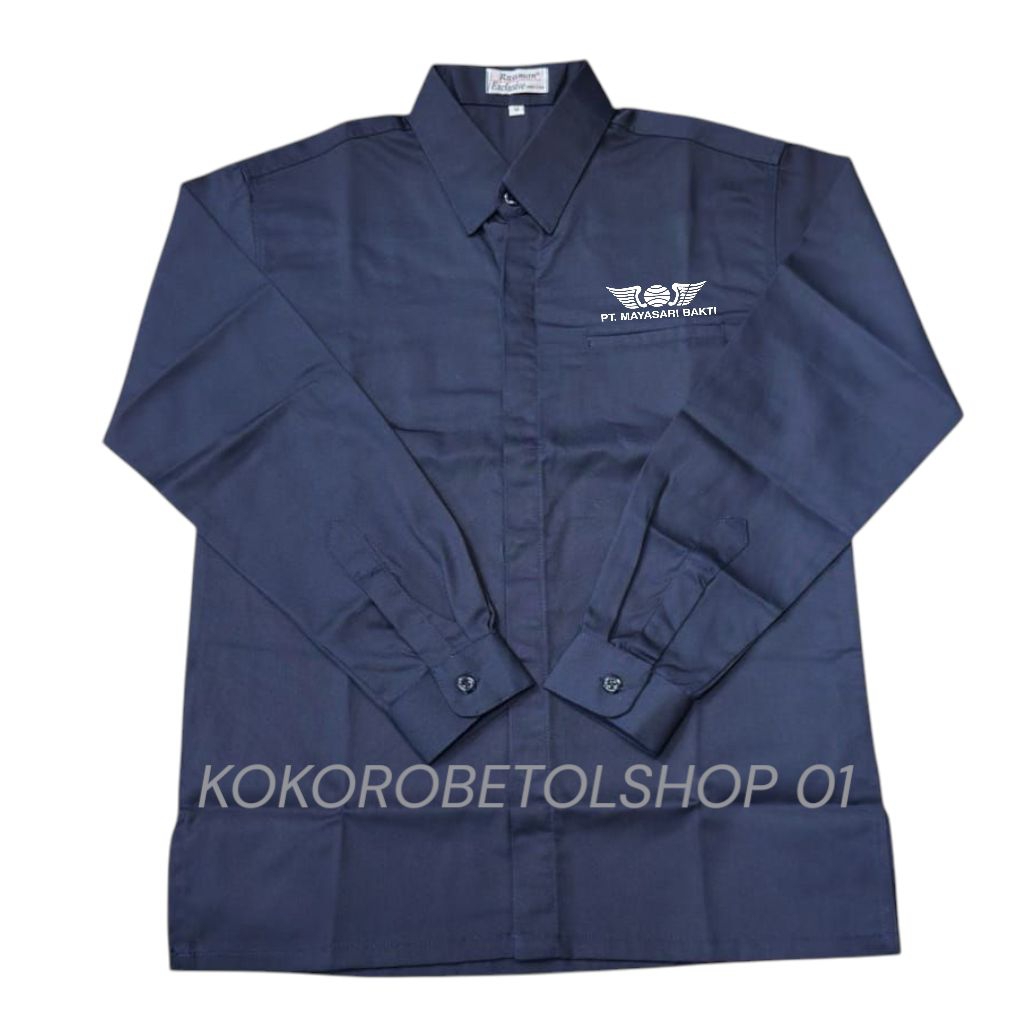 KEMEJA MAYASARI BAKTI COSTUM BORDIR KEMJA ATASAN PANJANG PDH KANTONG SATU