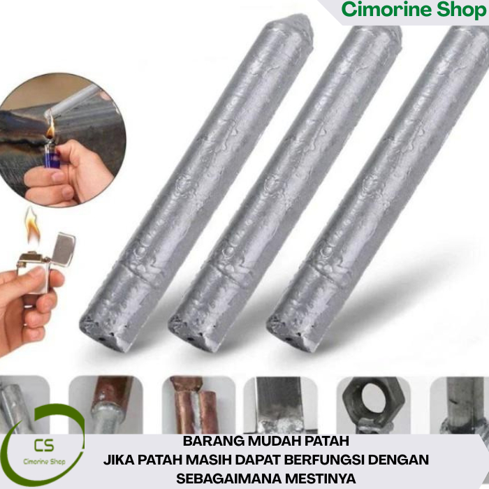 3 Pcs Batang Las PATRI ALUMINIUM TAMBAL PANCI Bakar Suhu Rendah