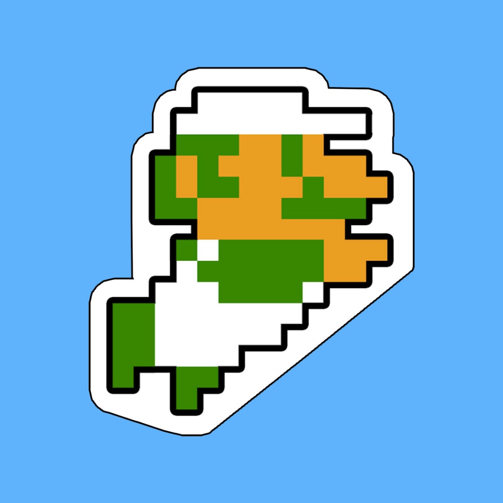 

Stiker Game Nintendo 8 Bit Mario Bros Luigi Swim Waterproof Pixel Arcade Console Sega Gameboy