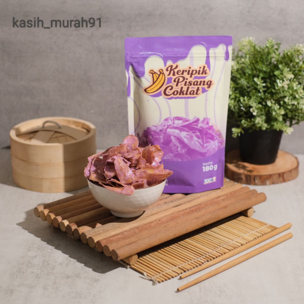 

keripik pisang coklat lumer/banana chips aneka rasa 180g