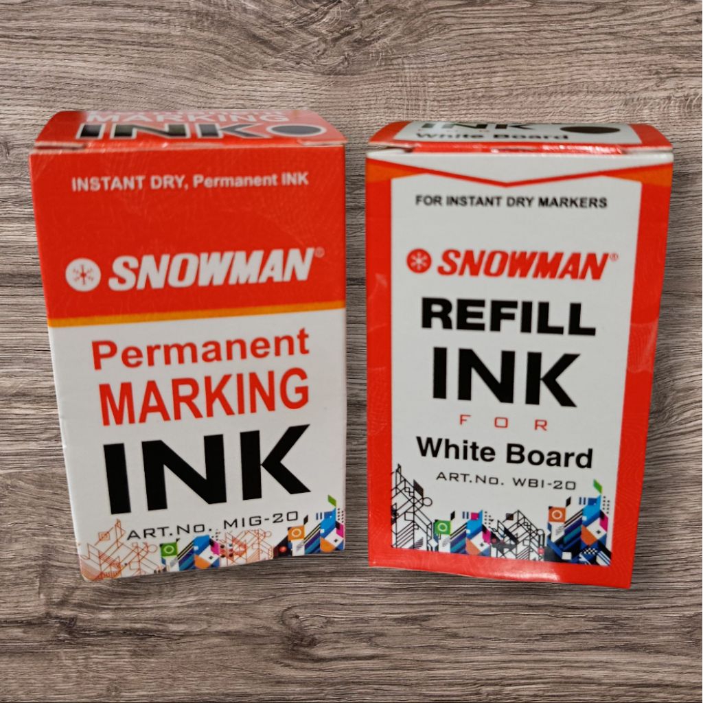 

isi tinta spidol refill ink snowman