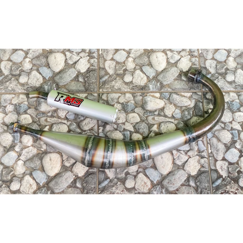 Knalpot Satria Hiu 2Tak Bahan Plat High Quality