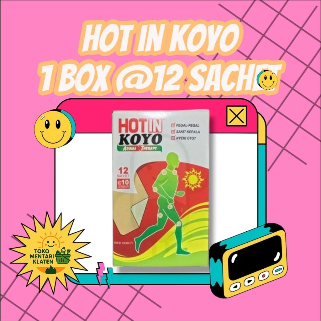 Hot In Koyo Aromatherapy - 1 Box Isi 1 Sachet @10 Lembar