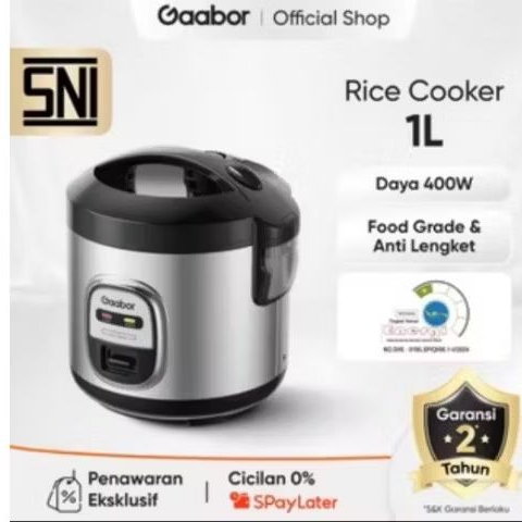 RICE COOKER GAABOR 1 LITER/400WATT.