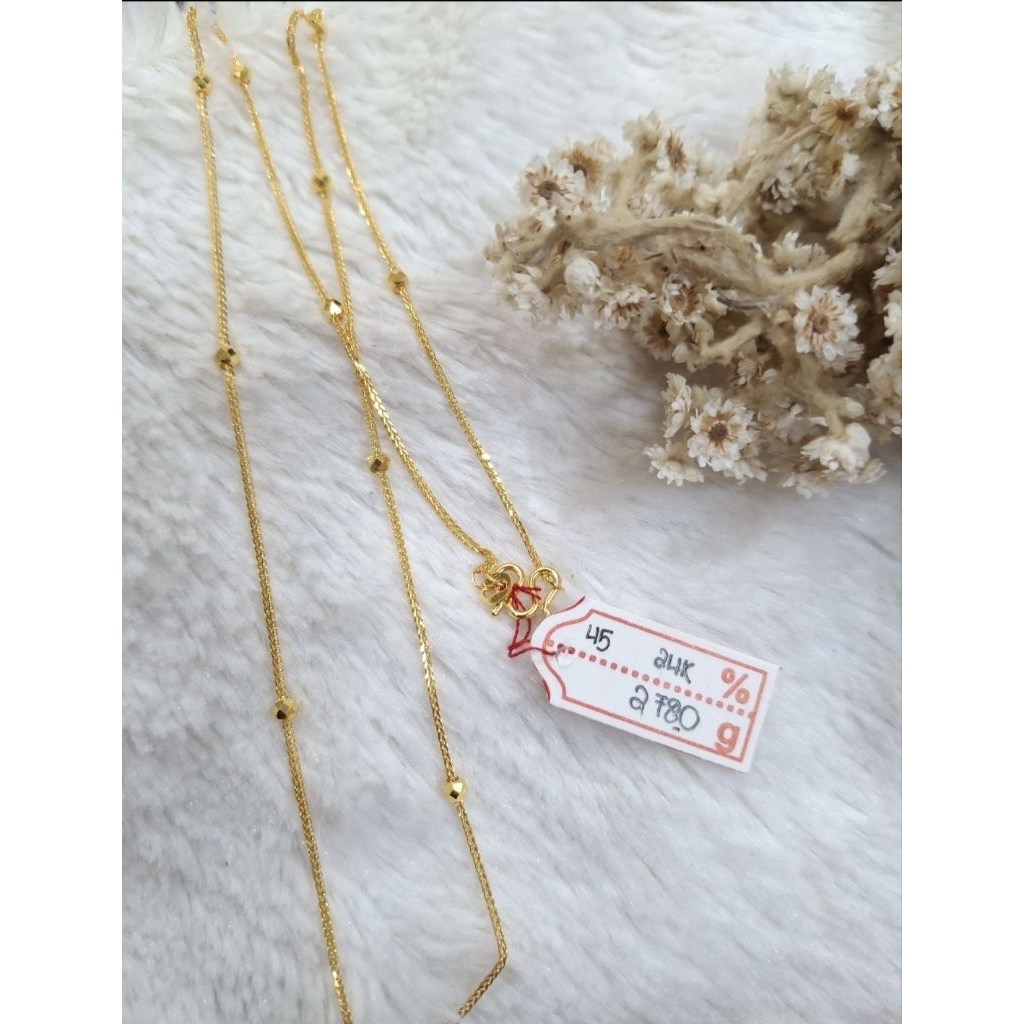 Rantai kalung emas 24k jedar