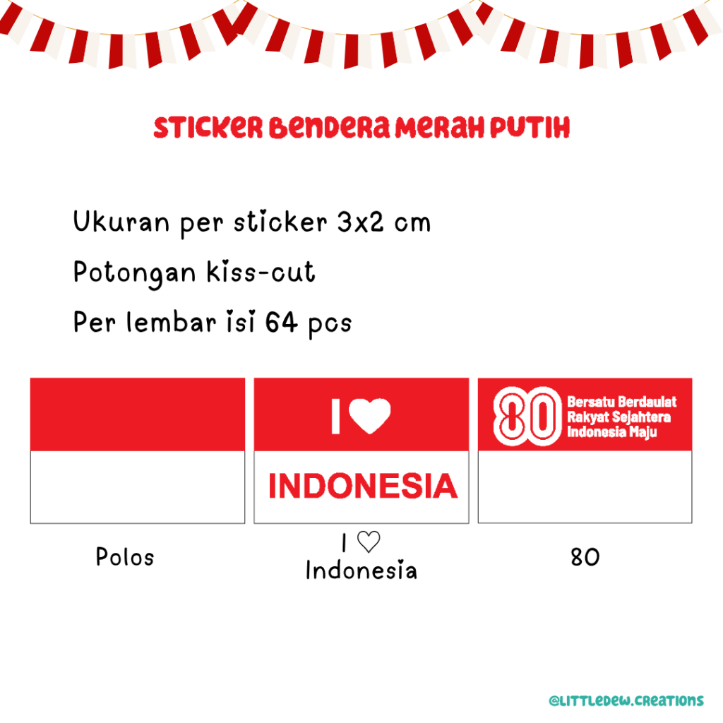 

Sticker Bendera Merah Putih Bendera Indonesia