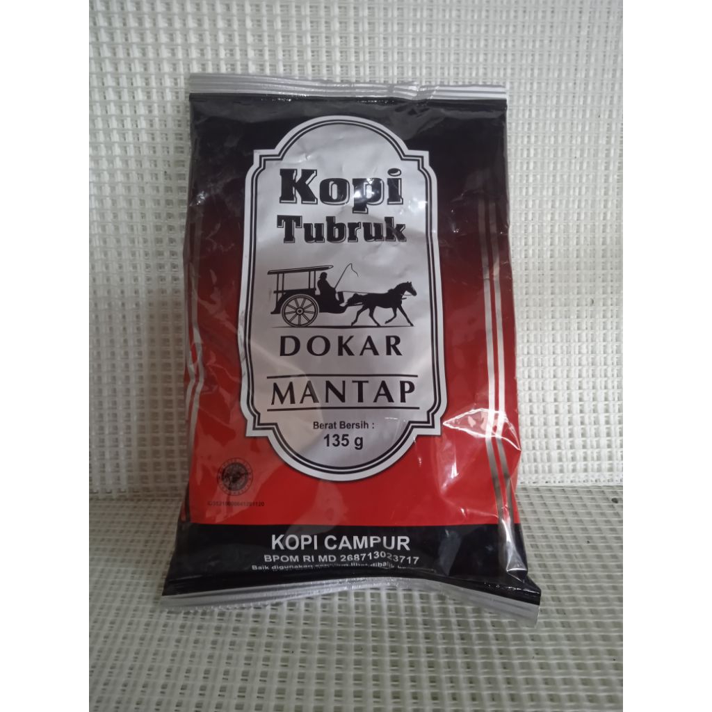 

Kopi bubuk cap DOKAR / Kopi Khas Tulungagung. Kopi bubuk campur 120 gr dan 135 gram