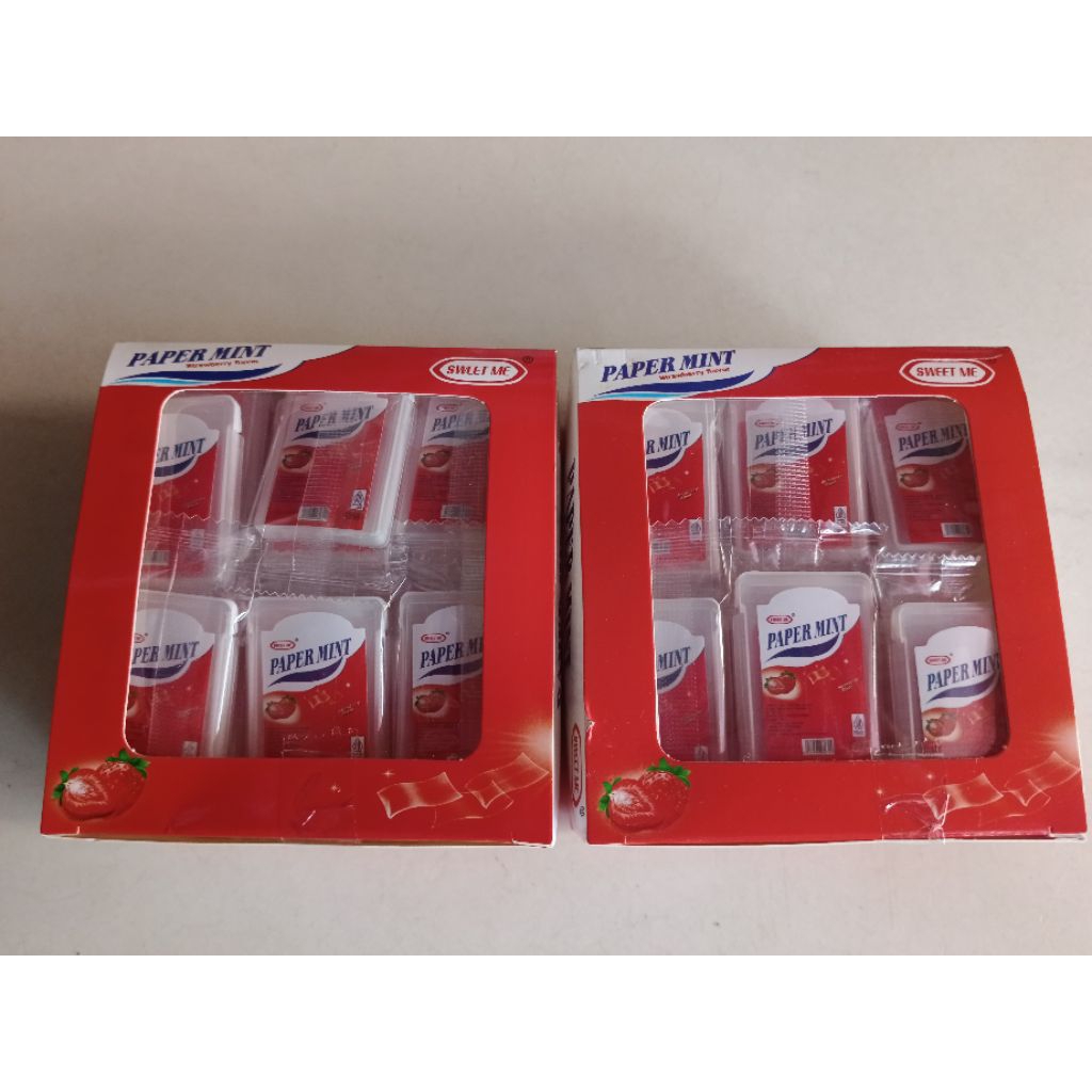 

permen paper mint stroberry swetme 30 pcs
