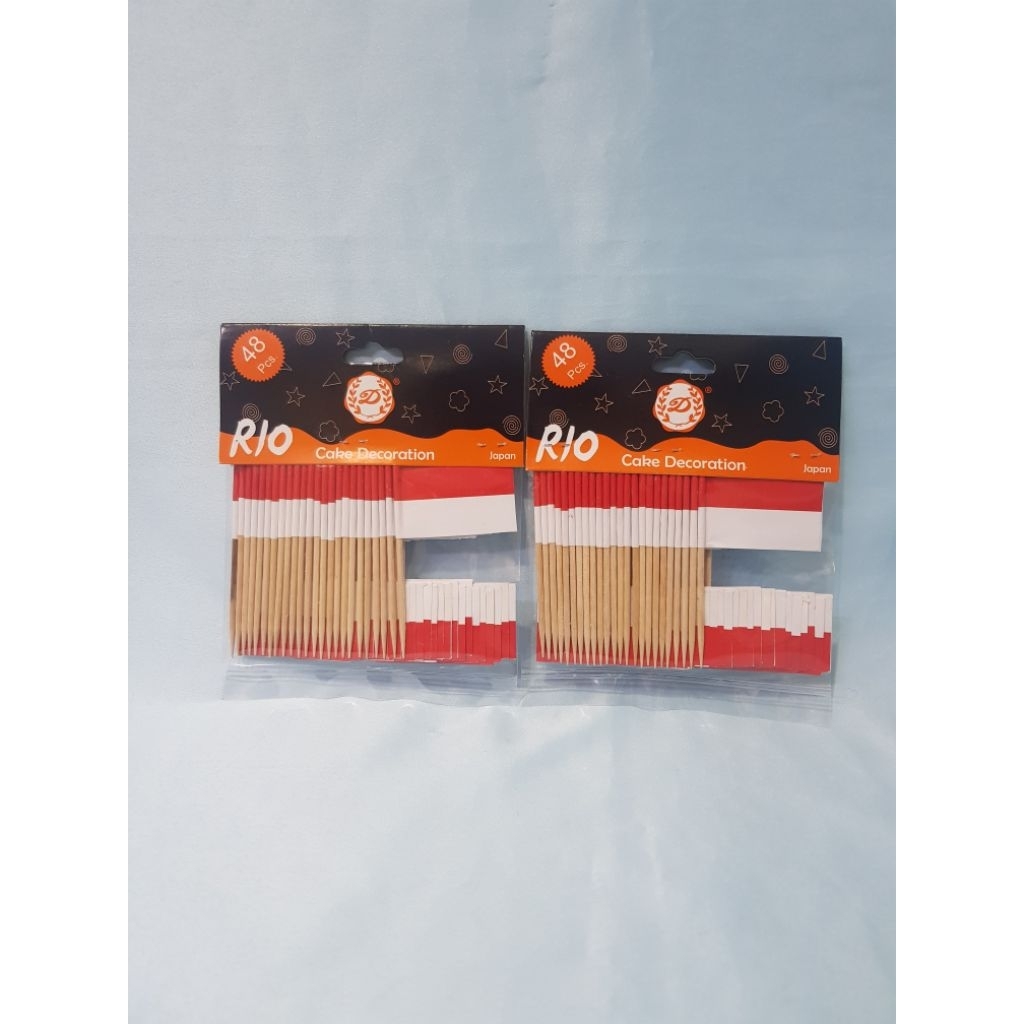 Tusuk Gigi Bendera Indonesia 48 pcs