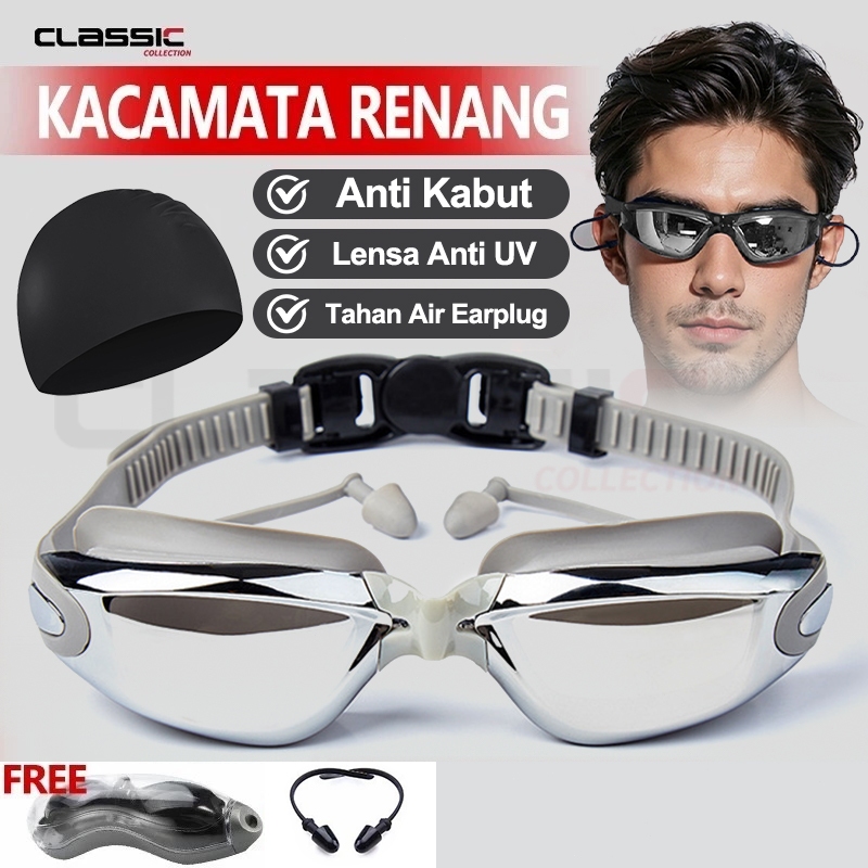 SR25 - COD/Kacamata Renang Dewasa/ Kacamata Renang Remaja Kacamata Renang Murah Anti Uv & Fog Pro