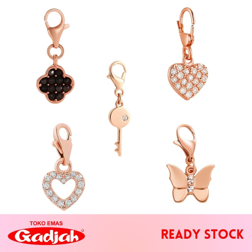 Cute Charmee - Charm Emas Multifungsi - Bisa Untuk Gelang / Kalung / Liontin - SUPER RINGAN - Toko E