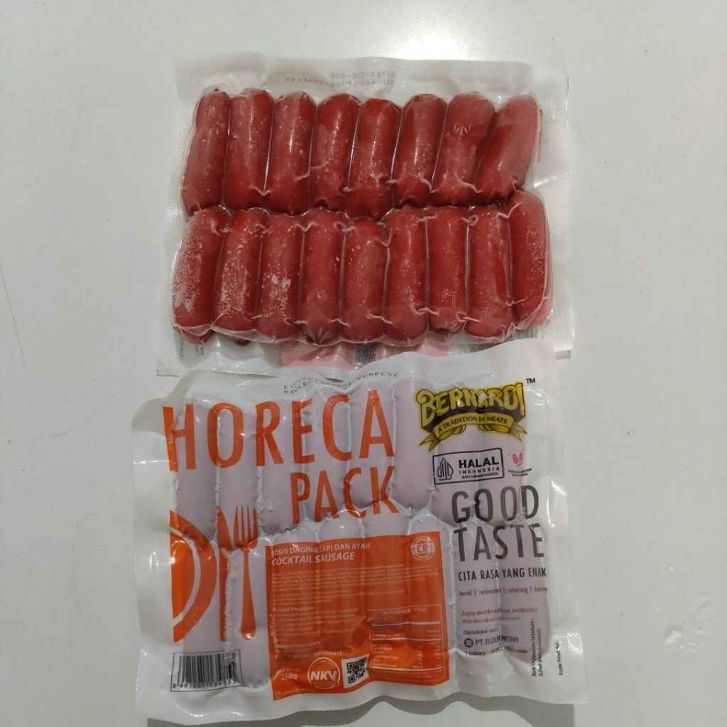 

Bernardi sosis horeca cocktail 250gram isi 16pcs