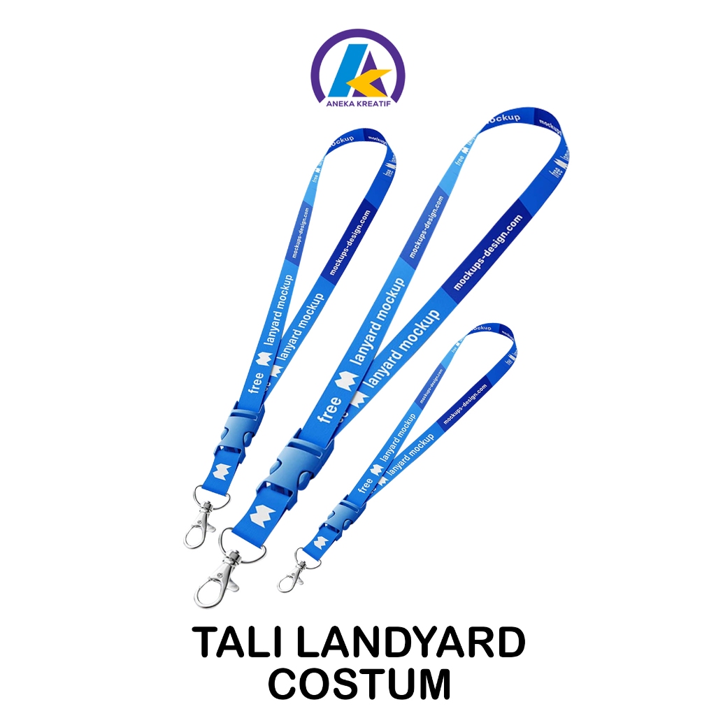 

Tali Lanyard Custom Desain | Tali ID Card Panitia / Kantor / Event | Bisa Custom Logo & Warna