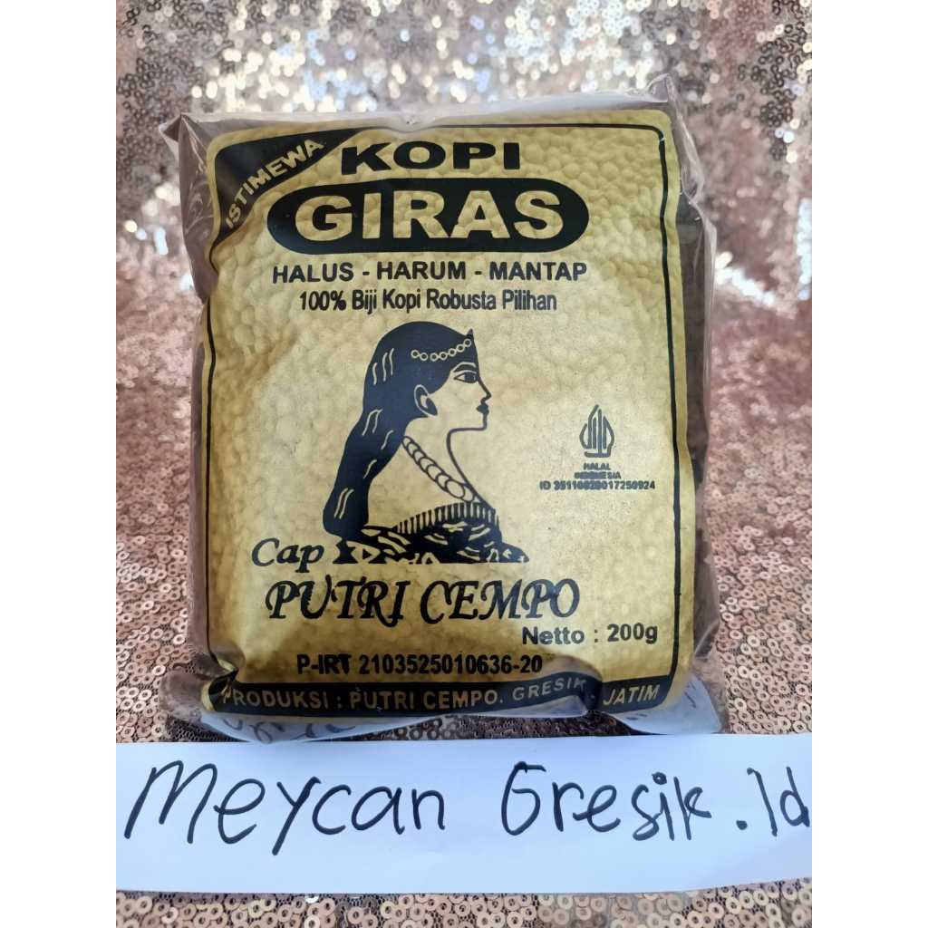 

(Istimewa)Kopi Giras Robusta 200 Gram - Warna Autentik Lebih Hitam