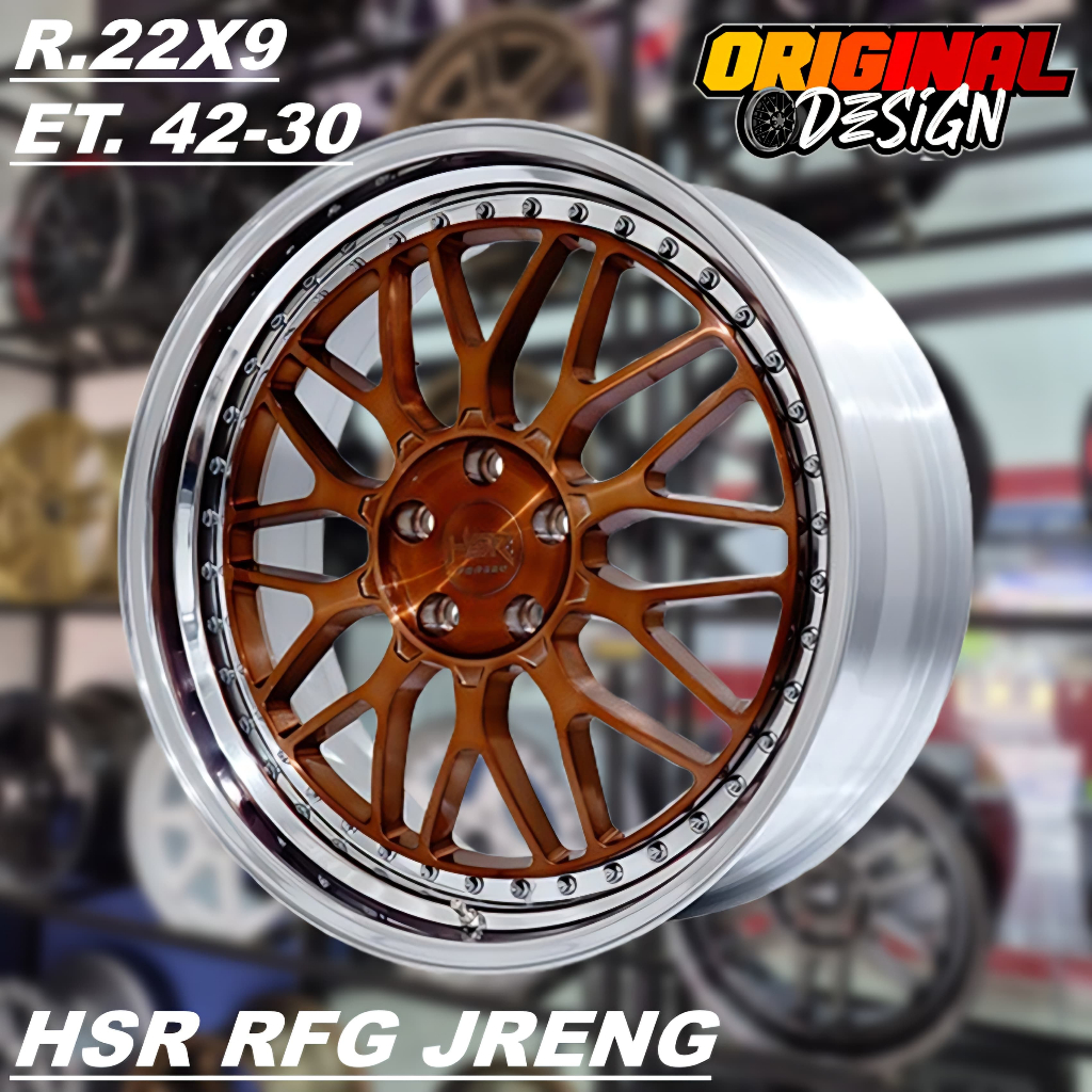 Velg Mobil BMW X, BMW M, Ring 22 Pcd 5x120 Lebar 9 HSR RFG JRENG R22