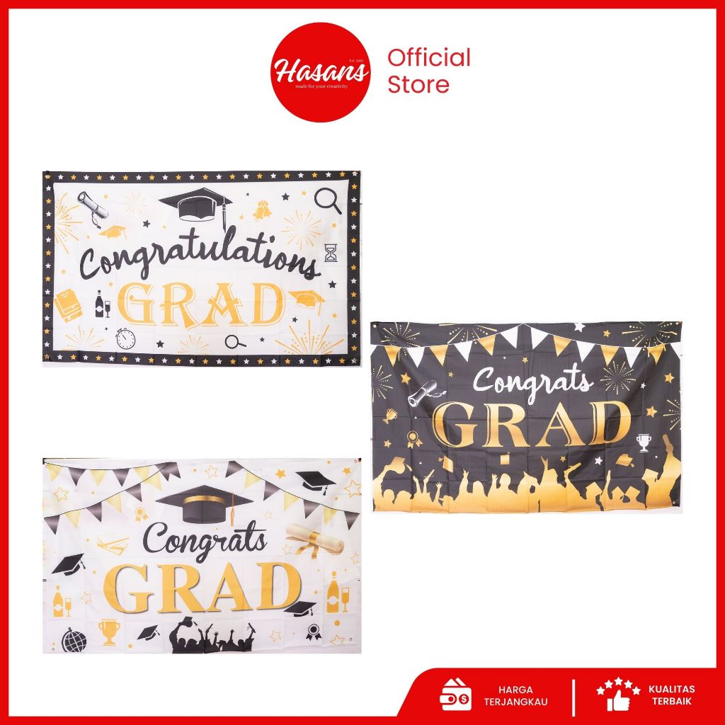 Banner Wisuda / Dekorasi Wisuda / Banner Wisuda Tempel Dinding / Graduation / Graduation Banner / Gr