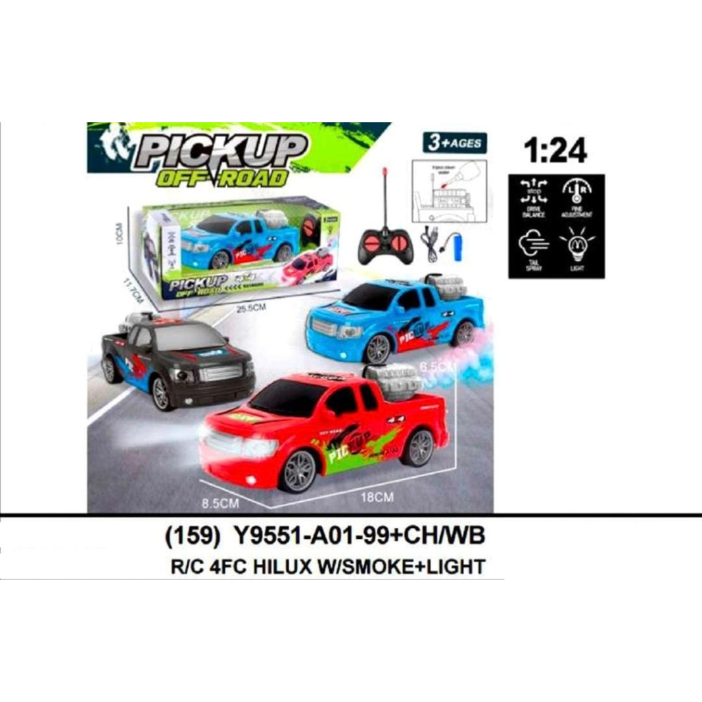 MAINAN MOBIL REMOTE HILUX RC CAR HILUX ASAP A0199CH