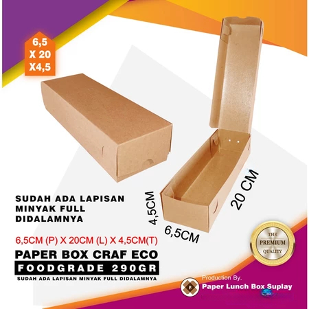 

Box Panjang Serba Guna Dus Coklat Laminasi Uk 6,5 Cm x 20 Cm x 4,5 Cm