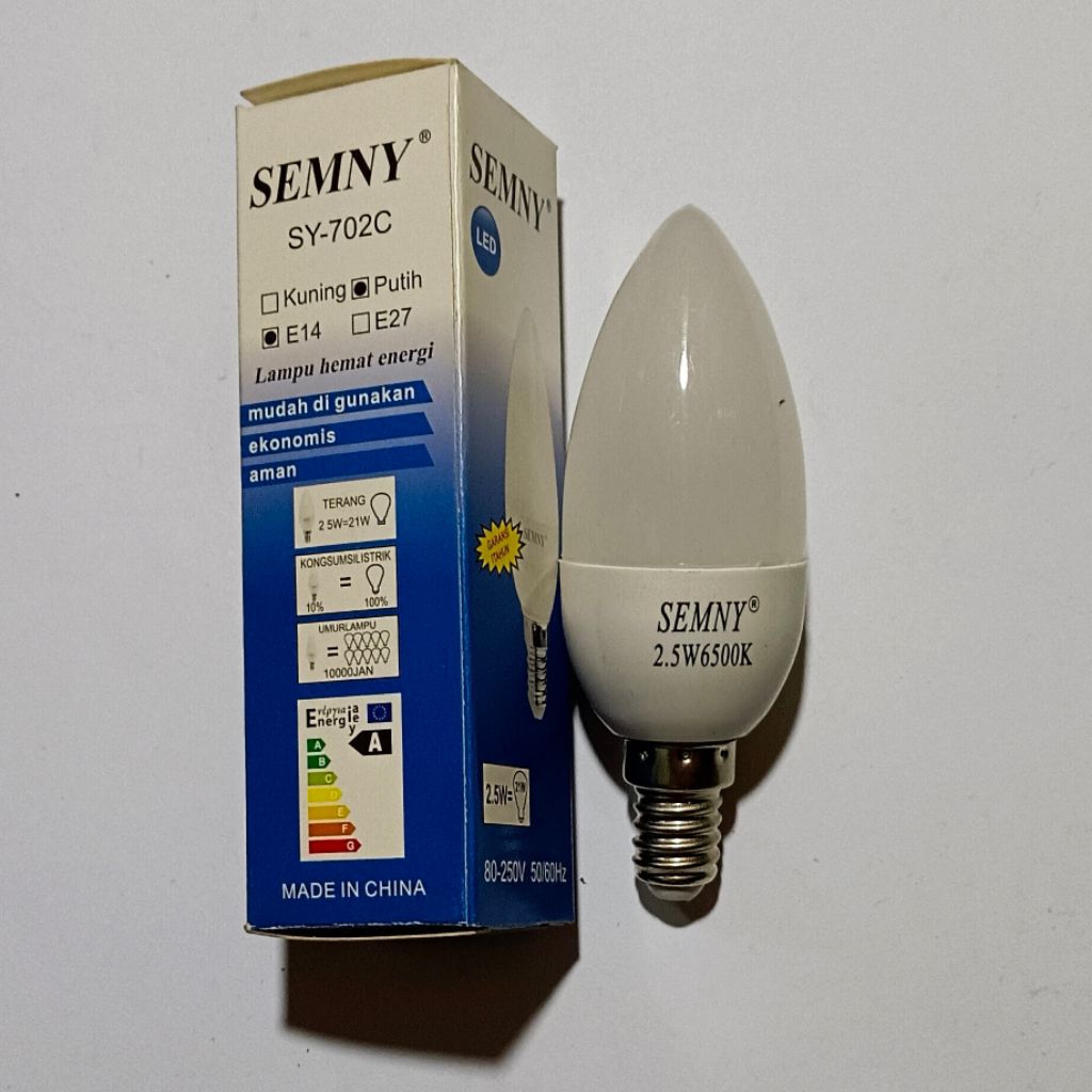 Semny Lampu LED Jantung 2.5W Fitting E14