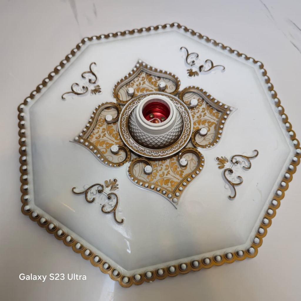 FITING HIAS BESAR BINTANG ORNAMEN PLAFON PVC 30CM / FITTING LAMPU fitting 30CM