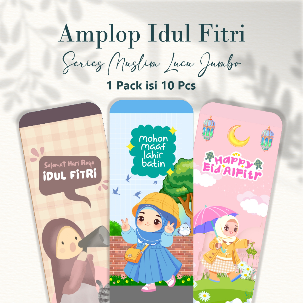 

50PCS AMPLOP LEBARAN PANJANG [5 PACK]