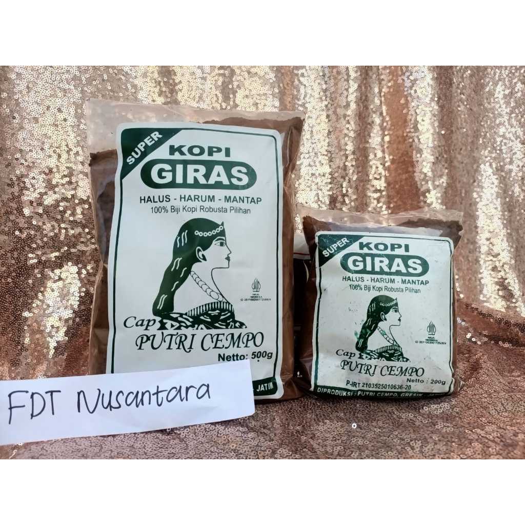 

Kopi bubuk murni cap Putri Cempo varian SUPER 200g/500g