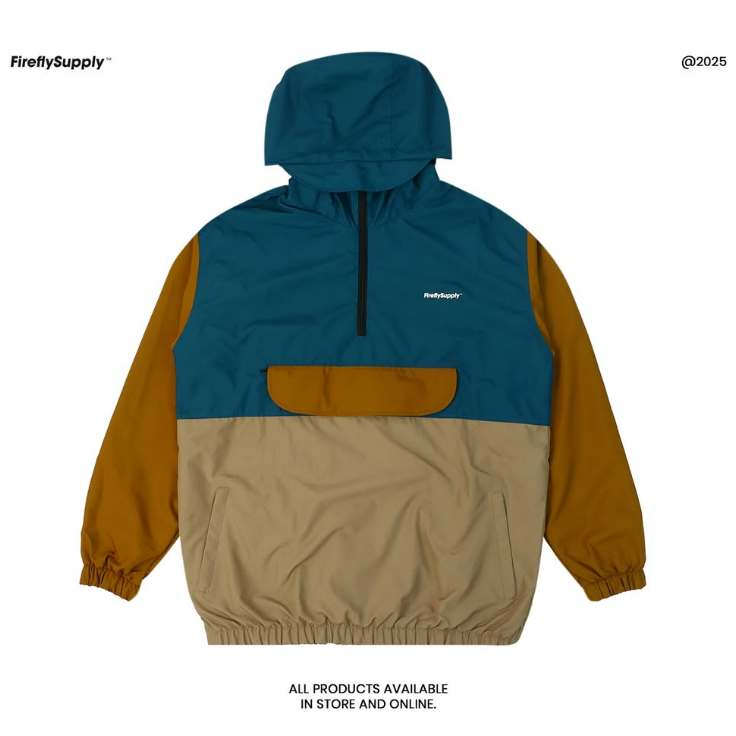 JACKET CAGOULE TEAL BROWN SERIES ORIGINAL / JAKET PRIA JAKET WANITA