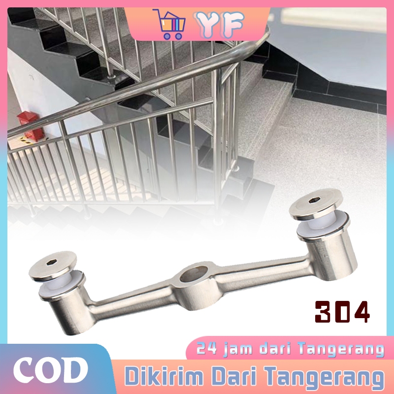 304 Stainless Steel Pilar Kaca Sayap Spider Braket Tiang Pagar / Untuk Perbaikan Rumah