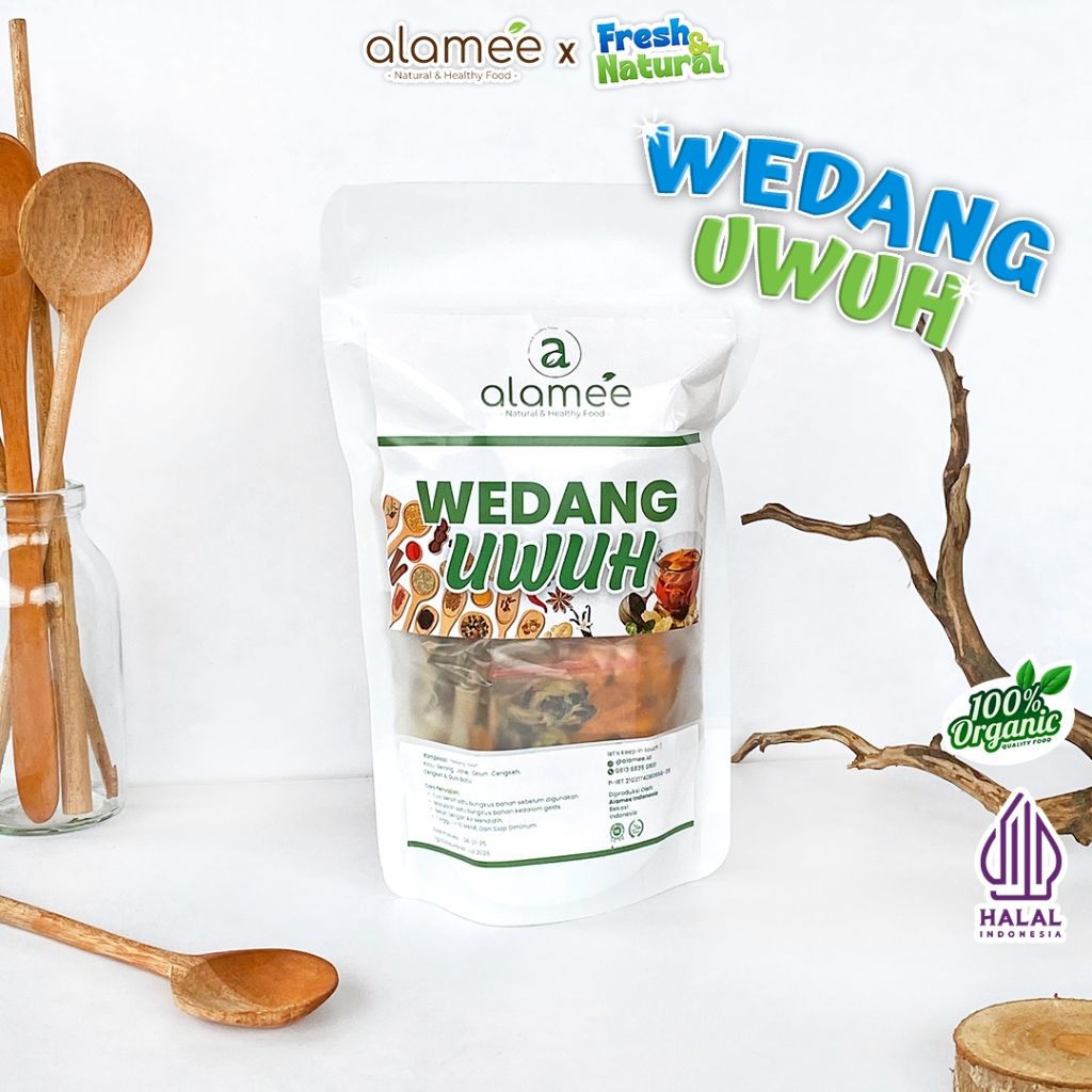 

ALAMEE Wedang Uwuh Komplit Asli Rempah Minuman Herbal Alami Langsung Seduh Lengkap fresh and natural