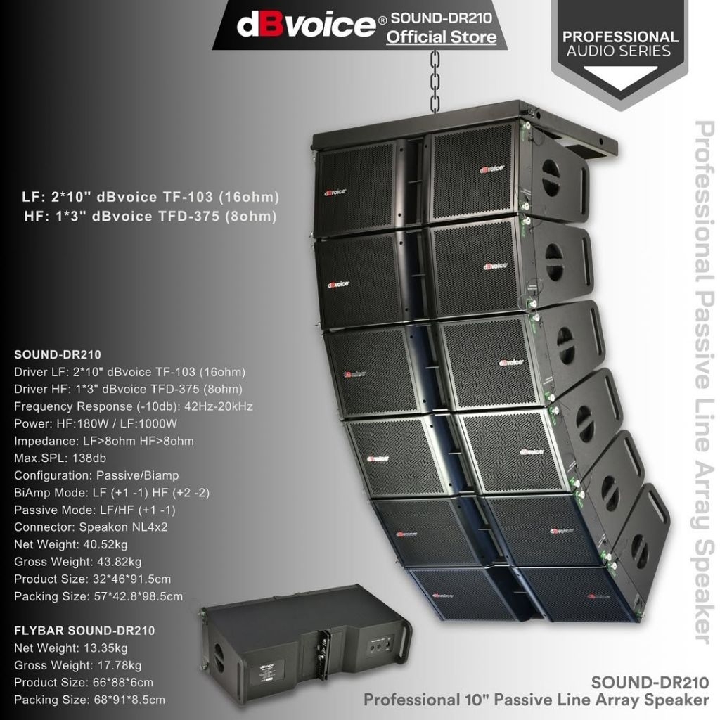 SPEAKER PASIF DBVOICE LINE ARRAY DR-210