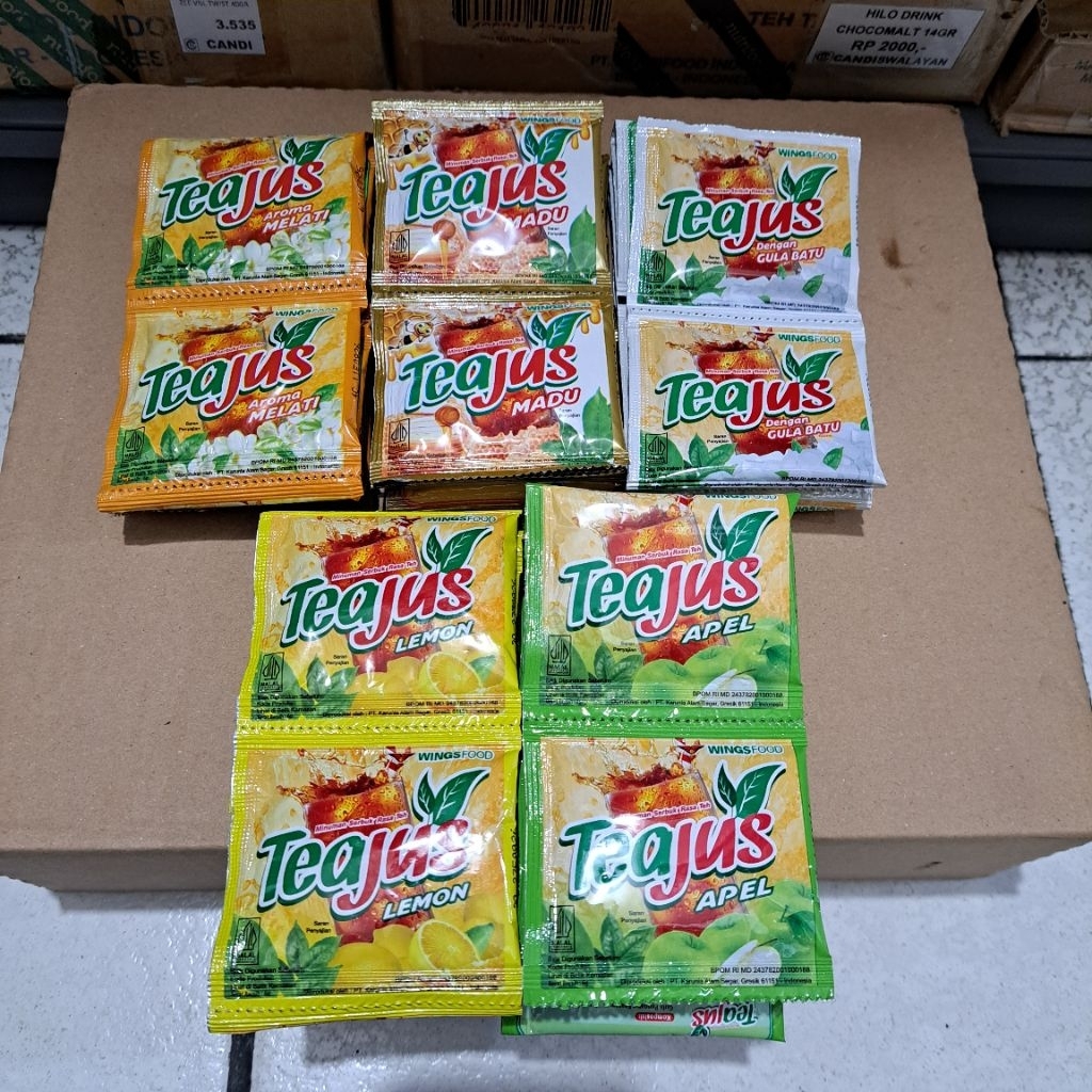 

4Renteng TEAJUS Minuman Serbuk Rasa Teh