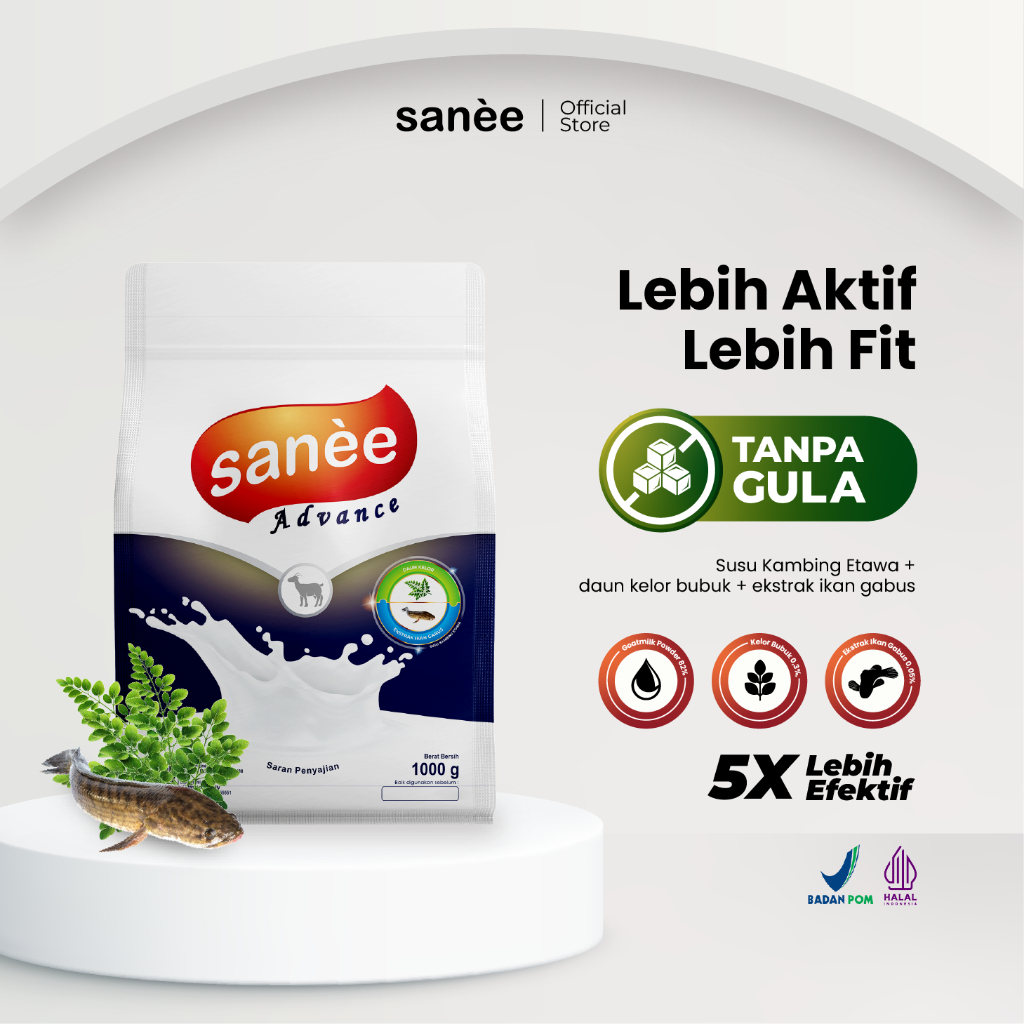 

Susu Kambing Etawa Tanpa Gula – Sanee Advance 1kg | Lancarkan Peredaran Darah