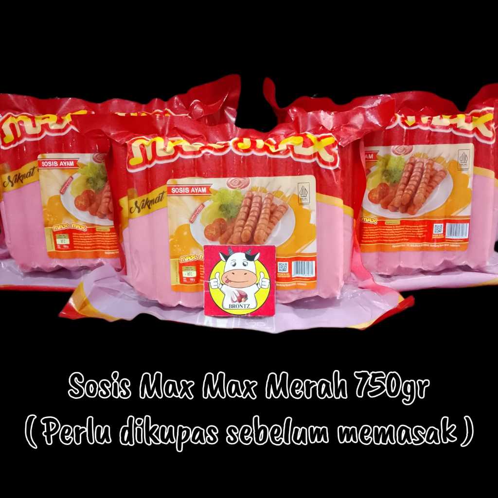 

FROZEN FOOD SOSIS AYAM MERAH MAX MAX 750GRAM - DISASS JOGJA