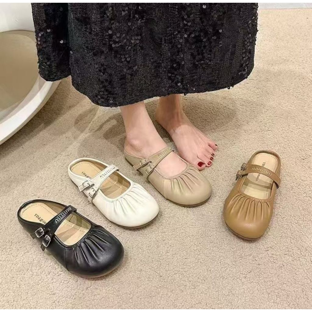 Real Baru#887-20#Canmore Sepatu Flat Bustong Wanita  Merry jane