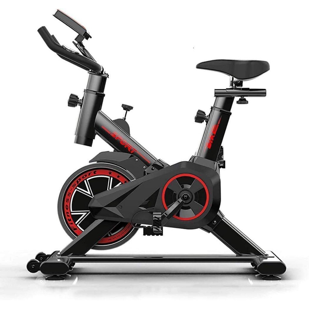 Sepeda Statis Spin Bike Magnetic - Fitness Gym di Rumah | Adjustable Resistance & Sadel Nyaman