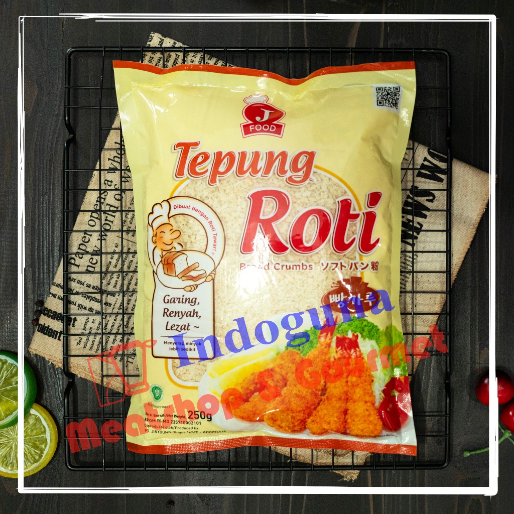 

J Food Tepung Roti White Bread Crumb Tepung Panir Putih 250gr