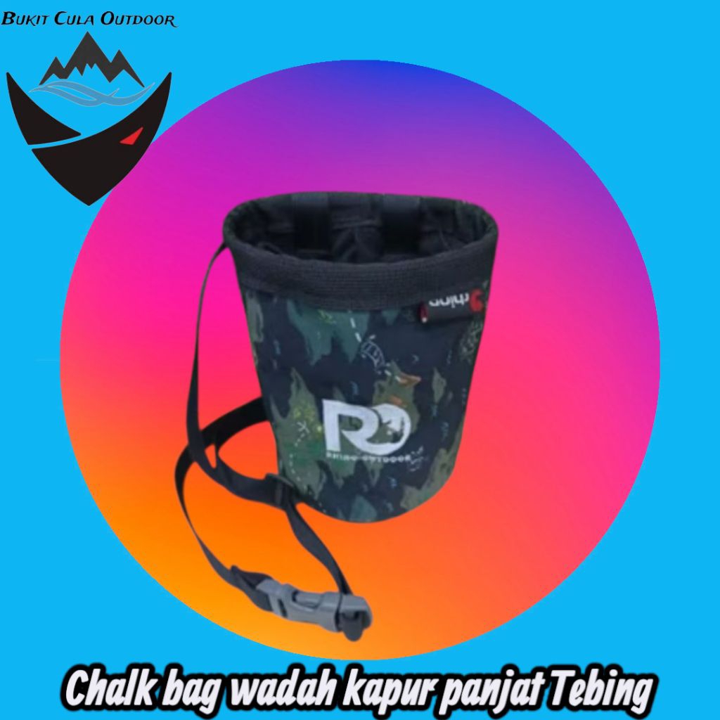

chalk bag kantong kapur magnesium untuk panjat tebing wall celimbing
