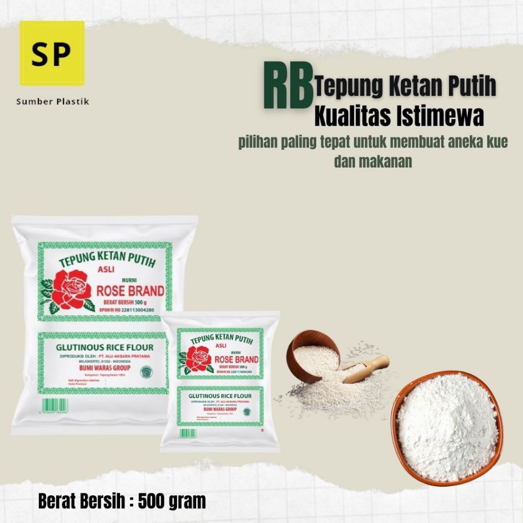 

Tepung Rose Brand Ketan Putih 500gram
