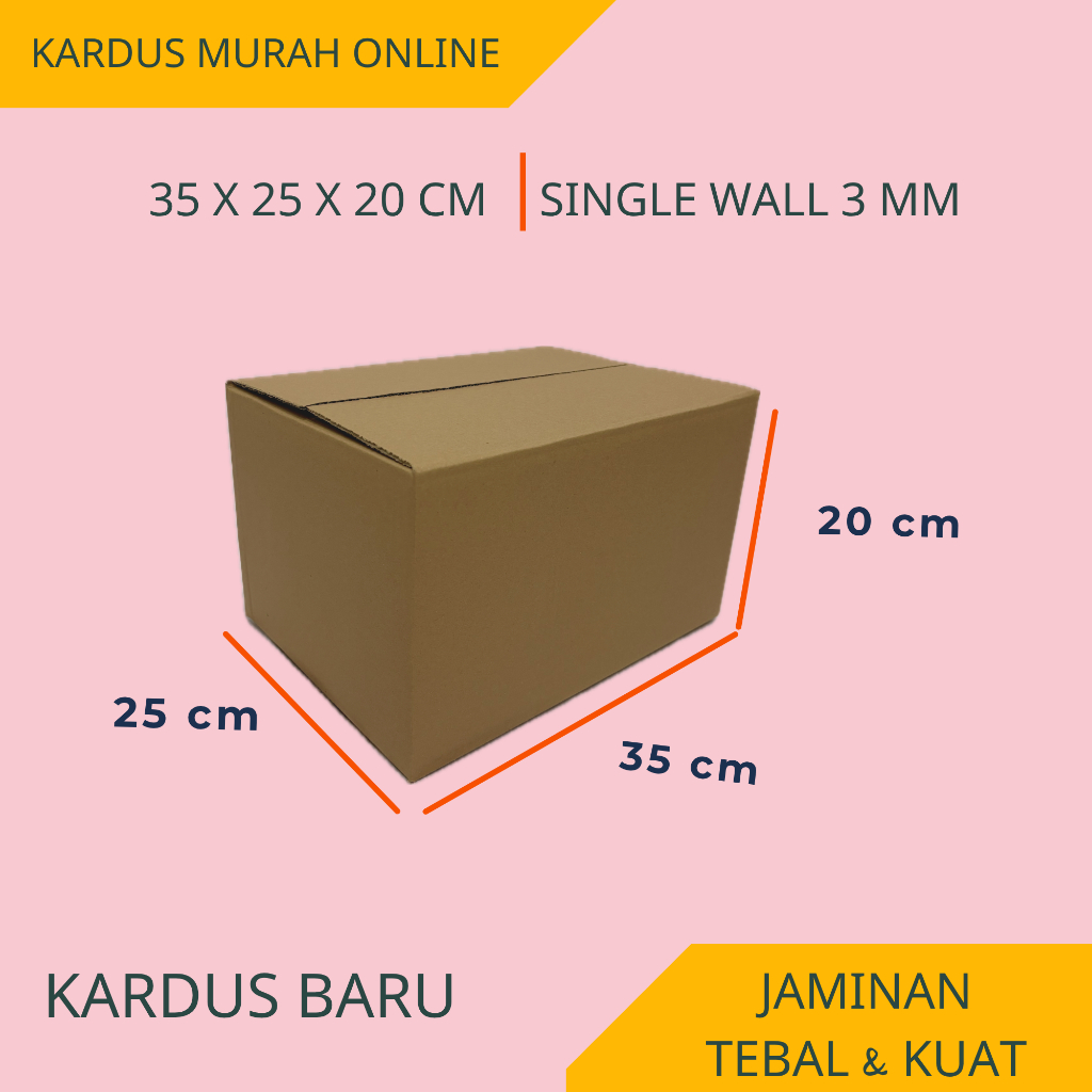 

BOX 35X25X20 CM MURAH KARDUS KARTON PACKAGING ONLINE