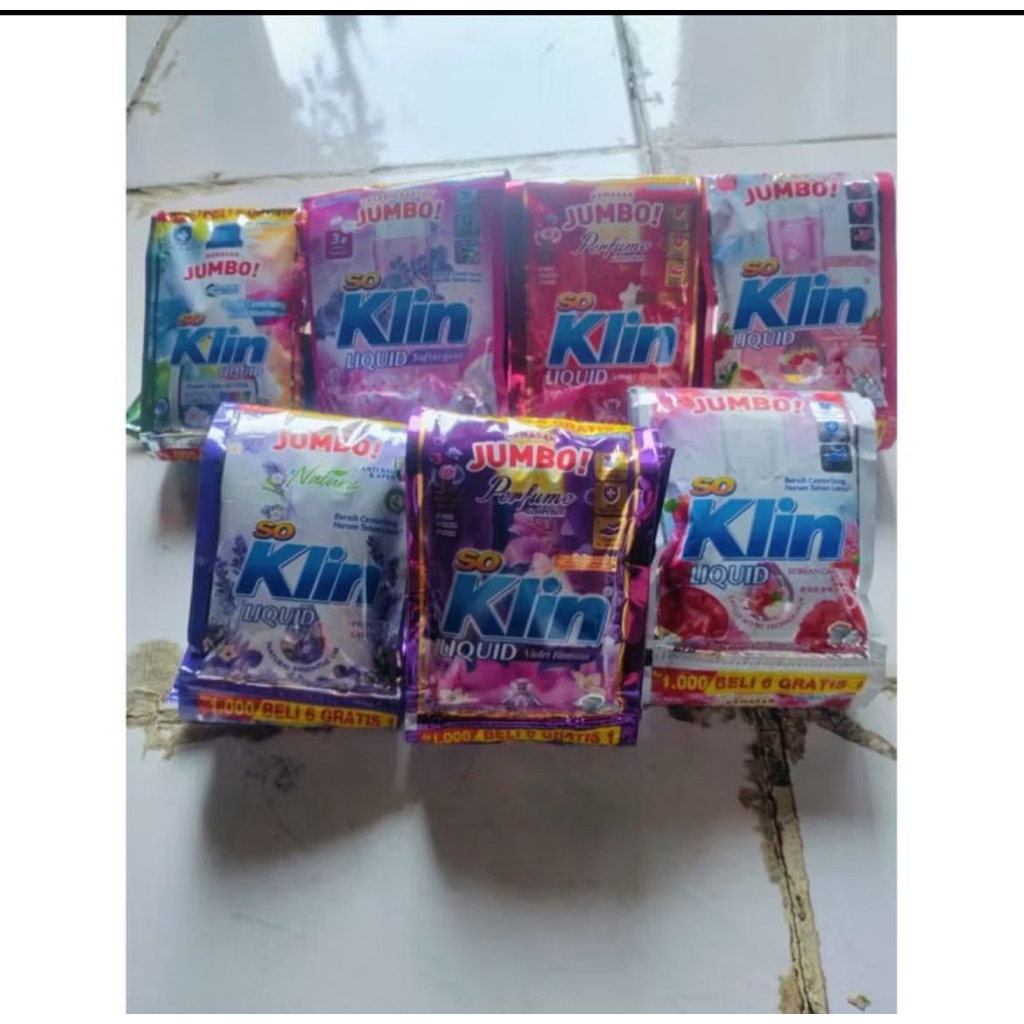 Soklin liquid cair 1000an 6 sachet