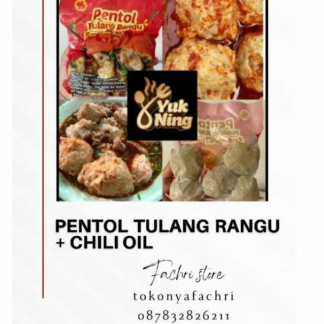 pentol tulang rangu + chili oil & bumbu kuah / pentol pedas / pentol chili oil