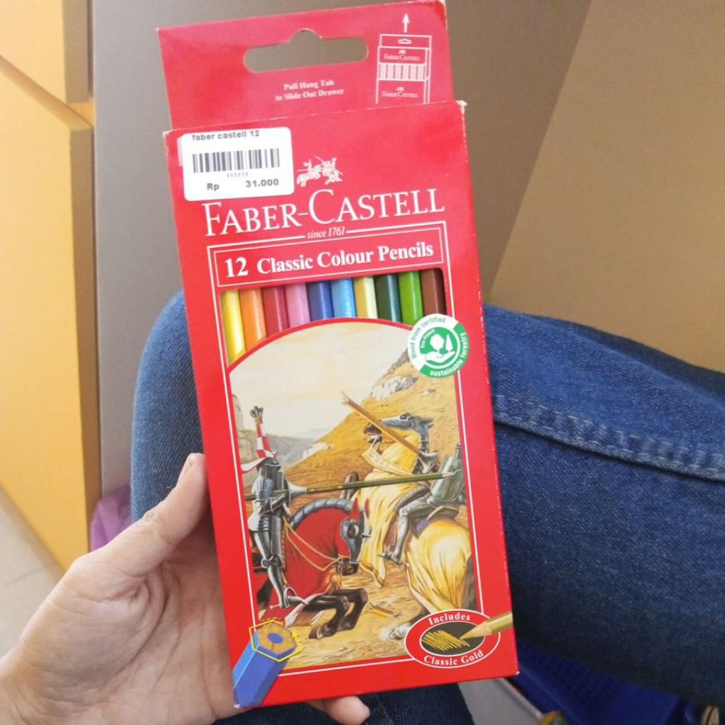 

Pensil warna faber Castell 12