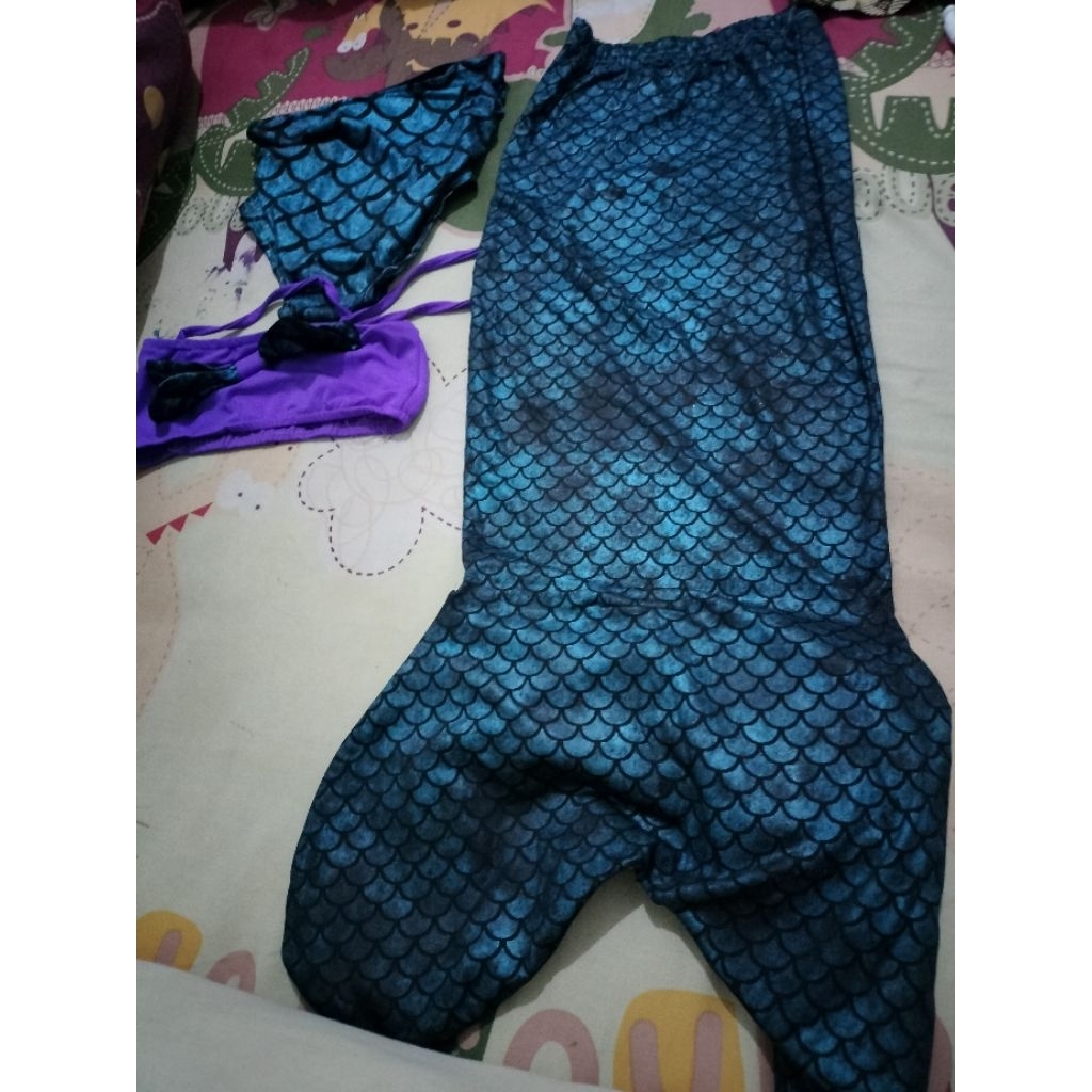 stelan baju mermaid anak perempuan
