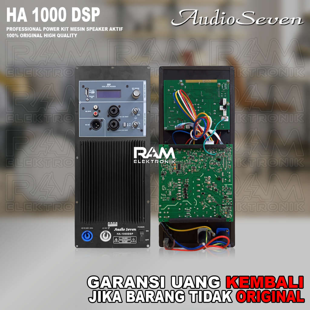 Power Kit Mesin Speaker Aktif AUDIO SEVEN HA 1000 DSP | HA1000 DSP | HA 1000DSP Original