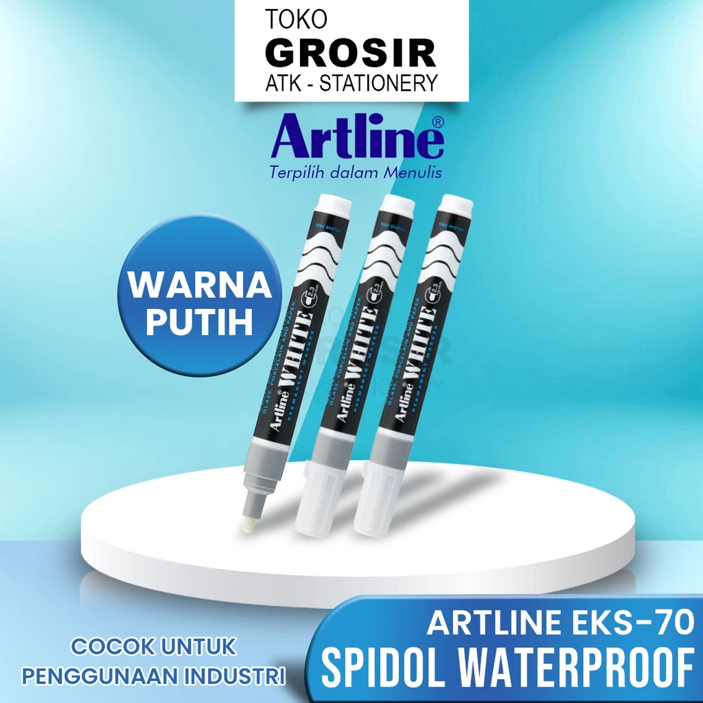

ARTLINE Spidol Permanent Marker White Colour EKS-70 2