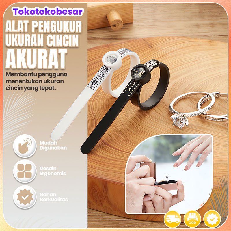 

Penggaris pengukur cincin dengan kaca pembesar penggaris lembut ukuran cincin lingkaran pengukur kode Hong Kong alat pengukur dimensi jari