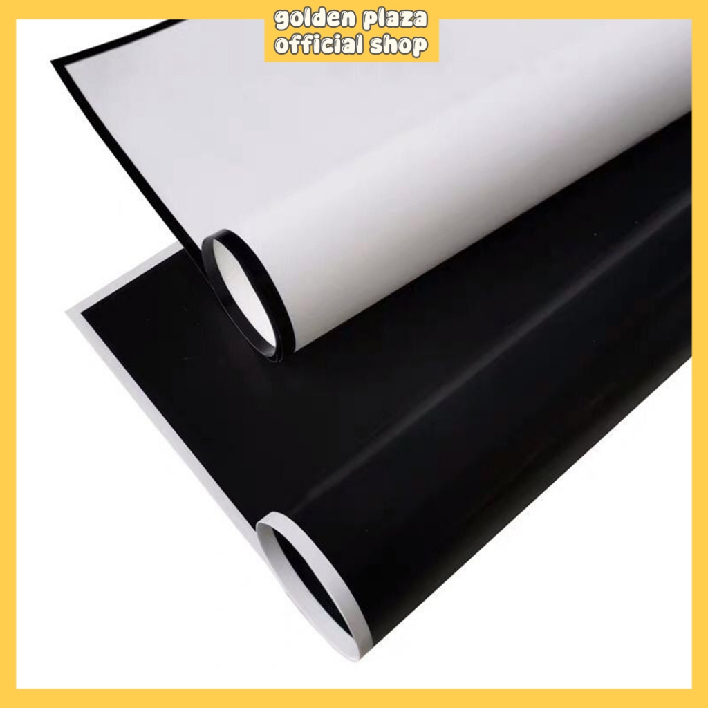 

Kertas Bunga Flower Wrapping Cellophane Black and White KB12