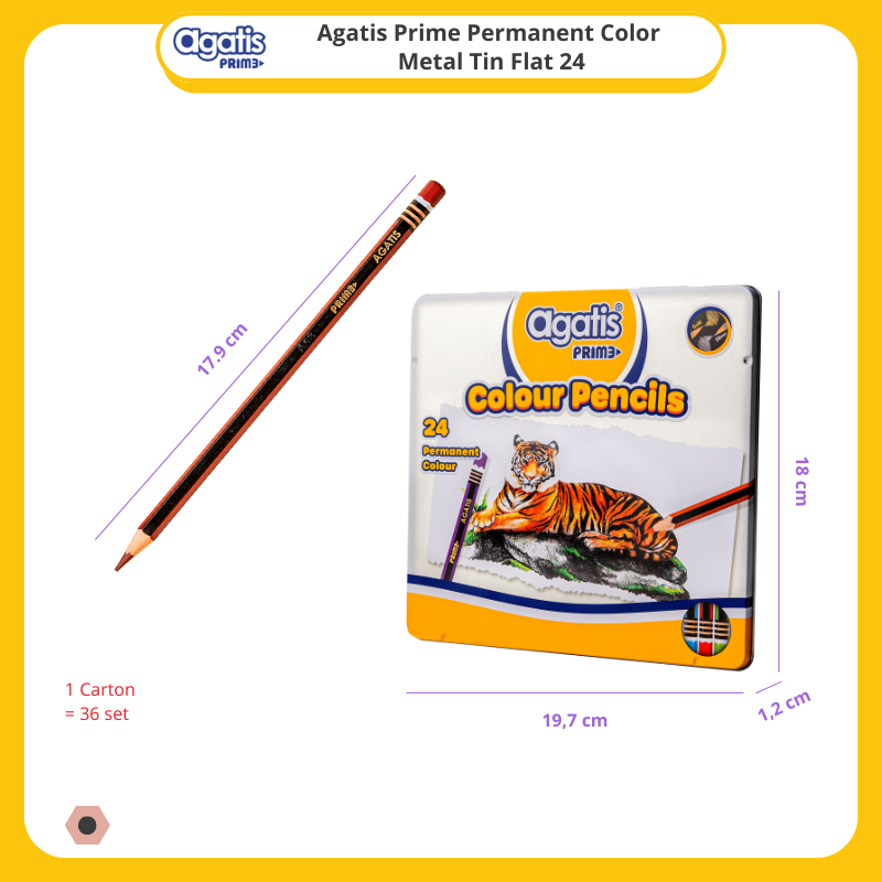 

PENSIL WARNA KOTAK METAL PREMIUM AGATIS PRIME / AGATIS PRIME METAL TIN FLAT