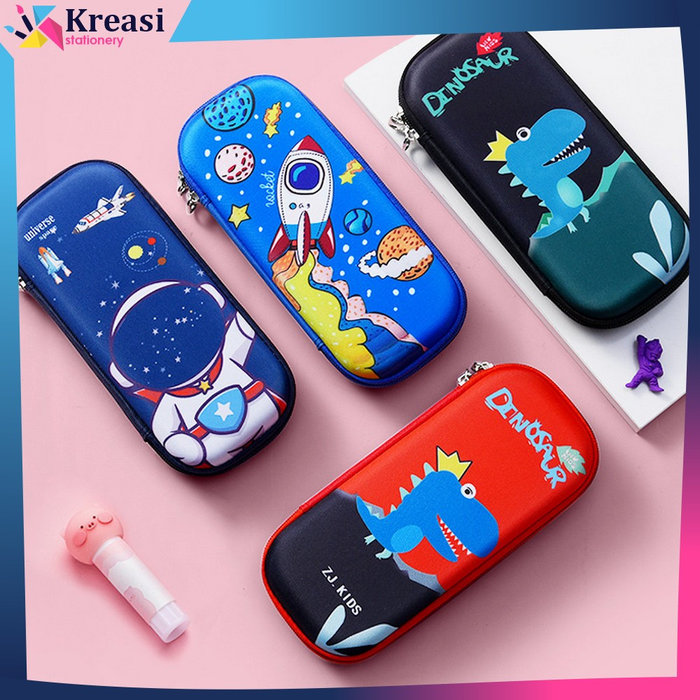 

EC Tempat Penyimpanan Alat Tulis Anti Air Kotak Pensil 3D Karakter Timbul Tempat Pensil Anak Sekolah TK Kreasi Stationery A39